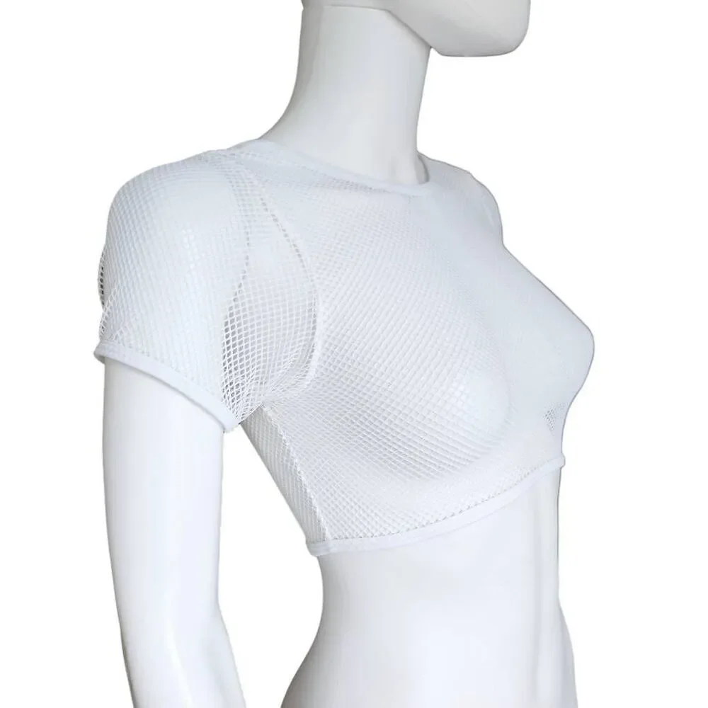 fishnet micro crop top - Picture 3 of 4